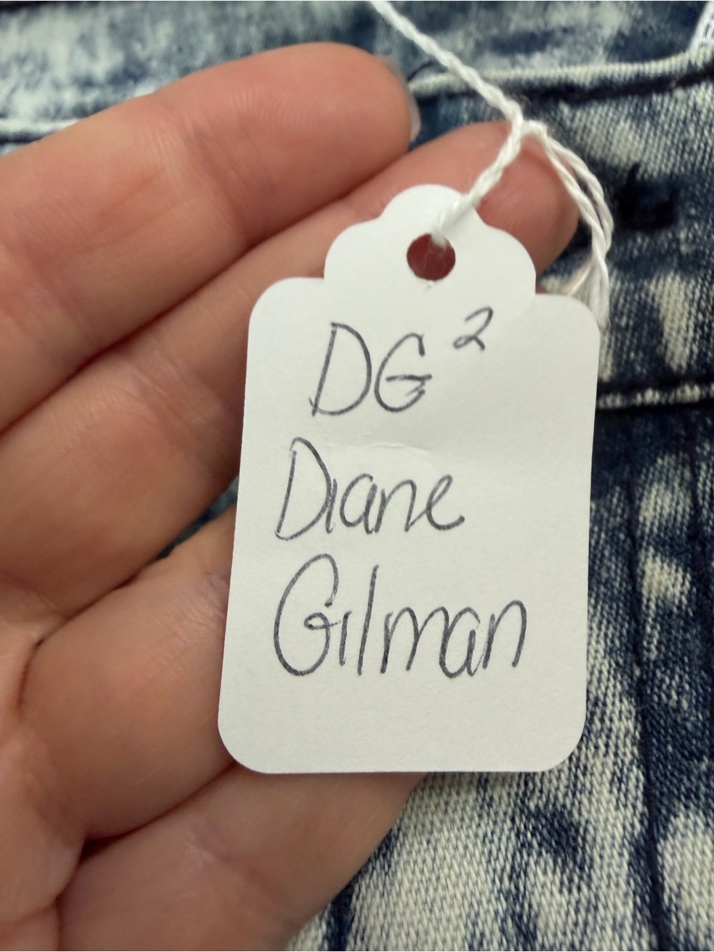NWT DG2 by Diane Gilman Light Acid Wash Jeans #0093 - Picture 6 of 7